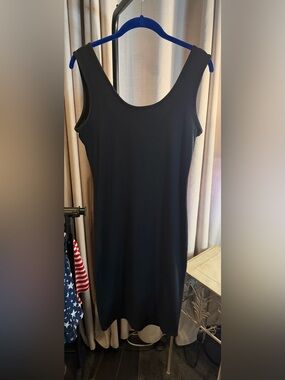 Yelete Black Scoop Neck Dress